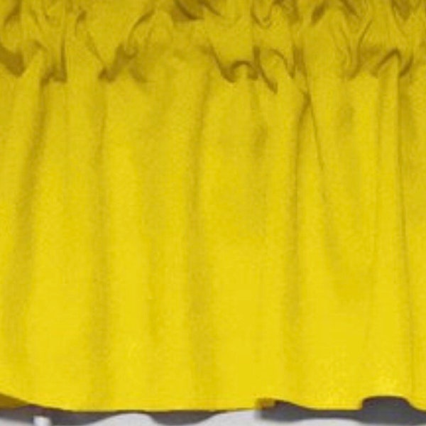 Yellow Sunshine Window Curtain Valance, Happy Valance, Cheerful Sunny Lemon Valances, 52"Wx14"L, Gift idea, Free Shipping, Kitchen Window,