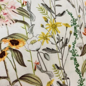 Ready for Summer? WildFlower Curtain Panels Country Farmhouse Floral 2 Curtain panels with 2 Tiebacks Each Panel is 43"W Garden Lover Gift