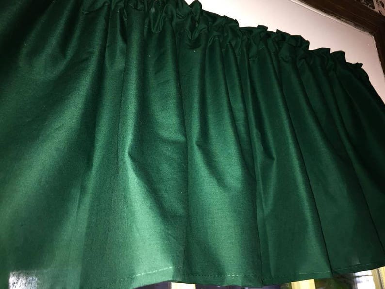 Hunter Green Curtain Valance Some Custom Made Valances Etsy