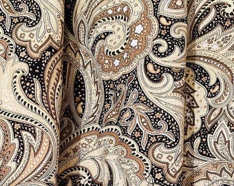 Rustic Paisley Valance: Farmhouse Kitchen Decor 43W x 14L