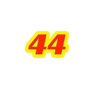 44 Lewis Hamilton Ferrari Sticker
