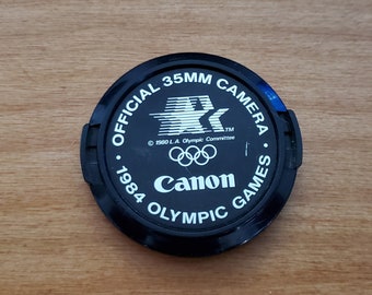 Vintage Canon Official Camera of the 1984 Summer Olympic Games lens cap 52mm