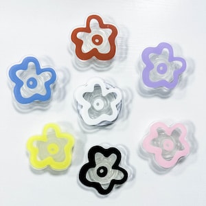 Cute Phone Grip,Cartoon Flower Phone Grip,Pretty Grip For Kindle,White Magnetic Phone Grip,Magsafe Phone Grip,Cute Magnetic Phone Grip