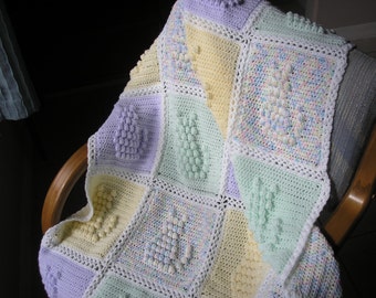 Baby Afghan in Kitty Pattern