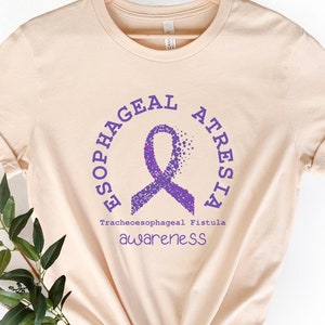 Esophageal Atresia and Tracheoesophageal Fistula Awareness Shirt, Esophageal Cancer Awareness Shirt, Esophageal Ribbon, Cancer Warrior, T049