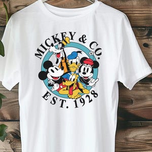 Retro Mickey & Co 1928 Shirt, Vintage Disney Shirt, Mickey And Co, Disneyworld Shirts, Mickey And Friends Shirt, Disney Family Shirt, D037