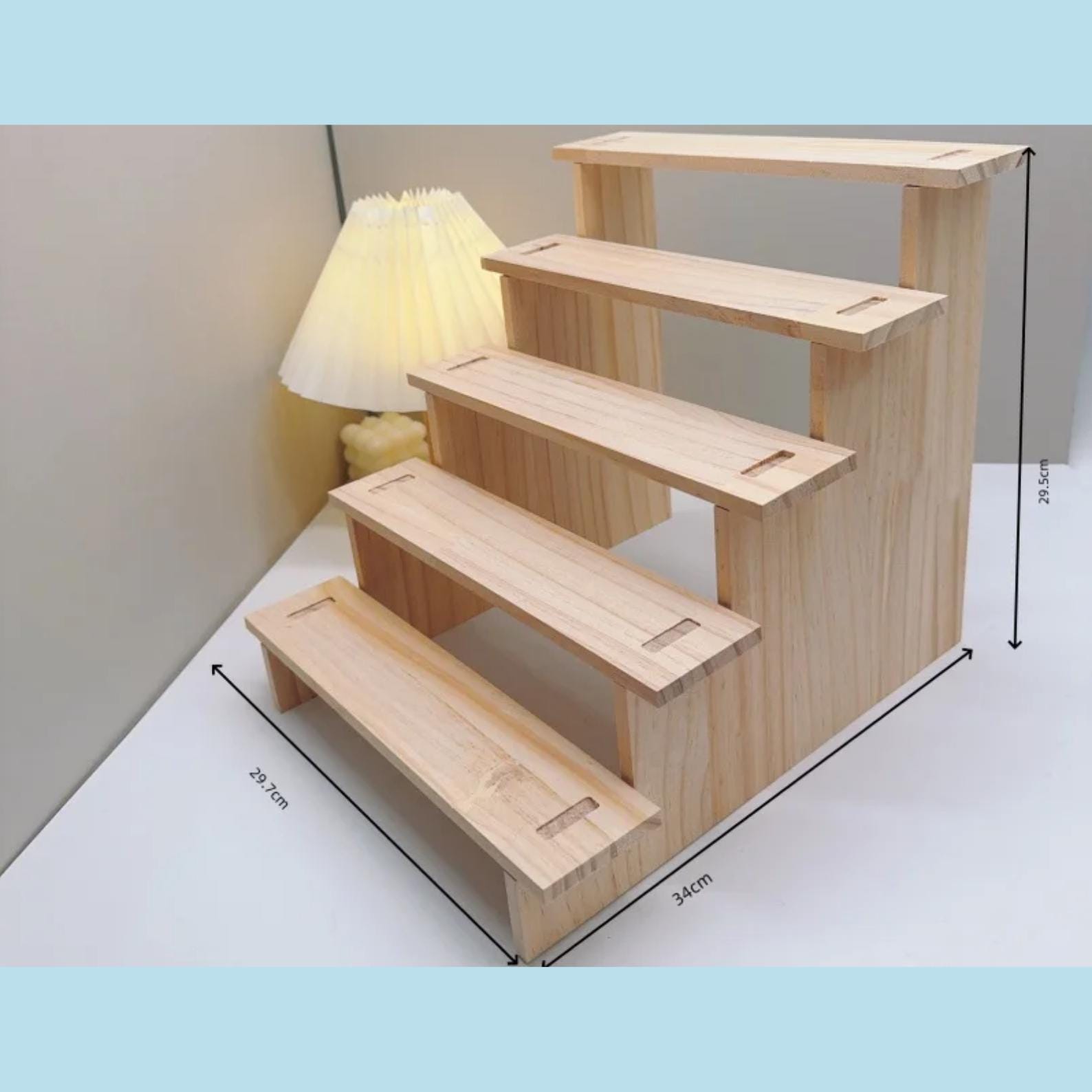 Wooden Display Rack, Handmade Ladder Shelf, Window Display Stand ...