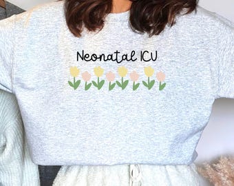 Sudadera de UCI neonatal, sudadera de enfermera de UCIN, sudadera de RN de UCIN, regalo para RN de UCIN, suéter de enfermera neonatal, suéter de enfermería, U173