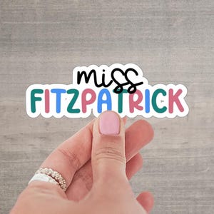 Custom Name Stickers, Personalization, Colorful Stickers, Aesthetic stickers, Water Bottle, Laptop, Best Friend Gift, Tumbler Sticker, P014