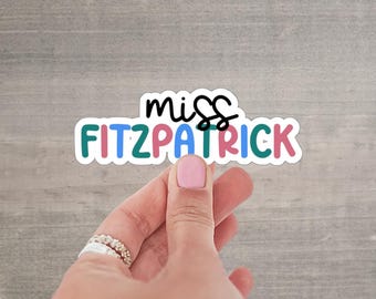 Custom Name Stickers, Personalization, Colorful Stickers, Aesthetic stickers, Water Bottle, Laptop, Best Friend Gift, Tumbler Sticker, P014
