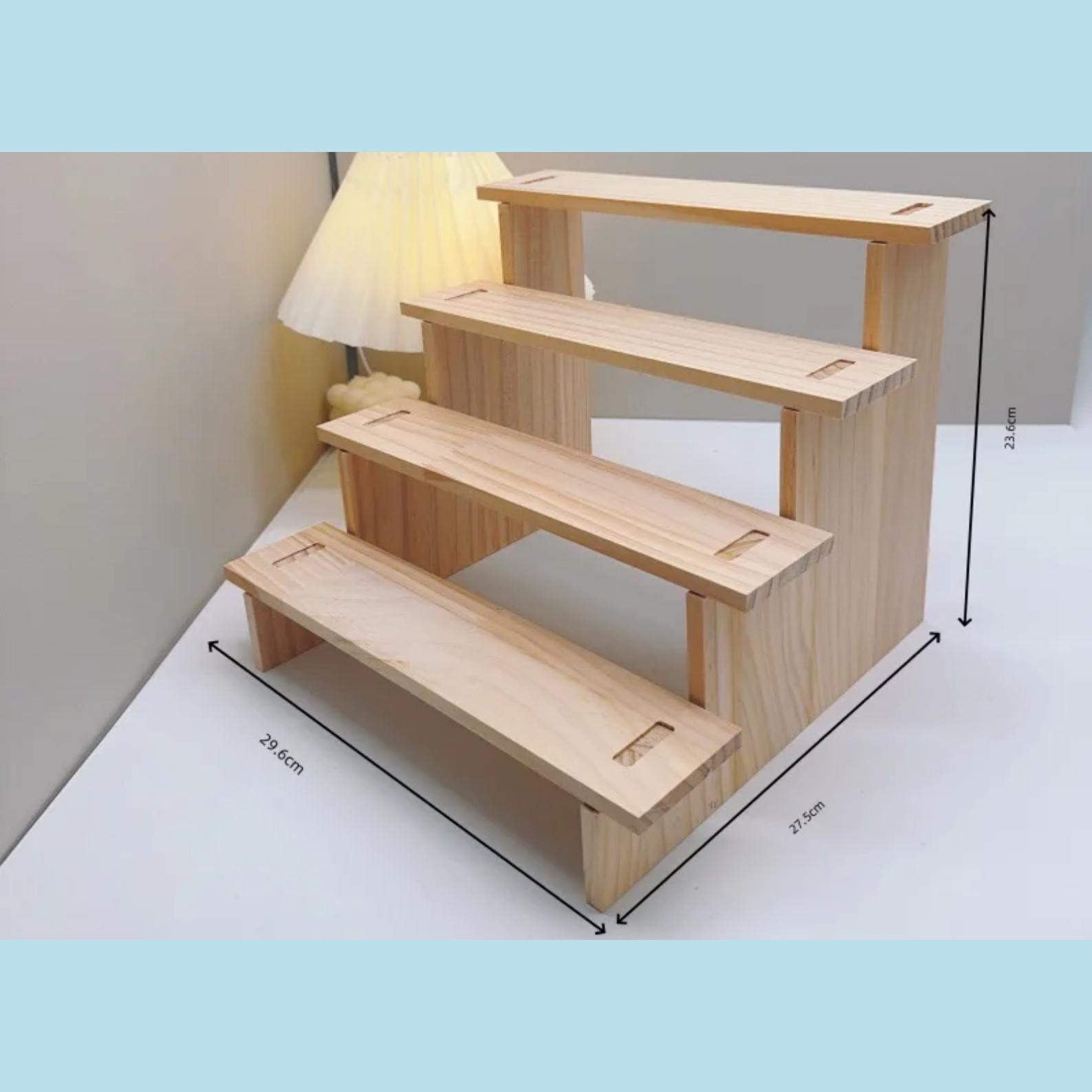 Wooden Display Rack, Handmade Ladder Shelf, Window Display Stand ...