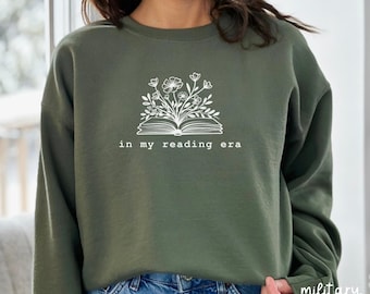 In My Reading Era Sweatshirt, Bookish Merch, Reading Sweater, Reading Teacher, Book Lover Gift, Book Sweater, Librarian Shirts, U194