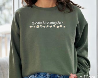 Moletom de conselheiro escolar, presentes de aconselhamento escolar, camisetas escolares de saúde mental, camiseta escolar de conselheiro, camisetas de terapeuta escolar, U197