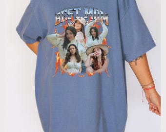 Chemise rap bootleg personnalisée pour maman, t-shirt personnalisé meilleure maman, cadeau photo personnalisé, t-shirt graphique vintage des années 90, idée cadeau fête des mères, S179