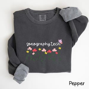 Sonography Sweatshirt, Gift for Sonographer, Ultrasound Tech Crewneck Sweaters, Mfm Ob Cardiac Echo Tech, Ultrasound Technologist, S032