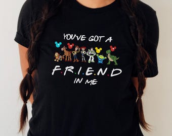 Koszulka Youve Got A Friend In Me, Koszulka Toy Story Characters, Koszulka Disney Toy Story, Koszulka Disney Trip, Koszulka Disney Friends, T-shirt T107