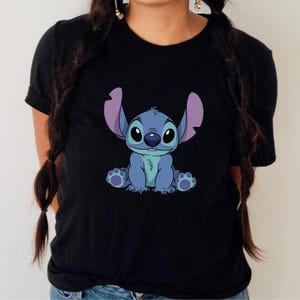 Leuk Disney Stitch-shirt, T-shirt met kawaii Stitch-personage, Lilo And Stitch grafisch T-shirt, Cartoon Stitch cadeau voor kinderen en volwassenen, D017