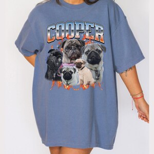 Custom Dog Bootleg Rap Tee, Custom Dog Shirt With Photo, Personalized Pet Bootleg T-Shirt, Retro 90s Dog Lover Gift, Vintage Pet Shirt, S183