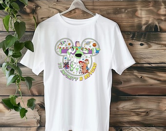 Camiseta de Buzz Lightyear, camiseta de Buzz de Toy Story, camiseta de viaje familiar, camiseta de "To Infinity and Beyond", camiseta de viaje grupal de Disney, camiseta a juego de Pixar, D056