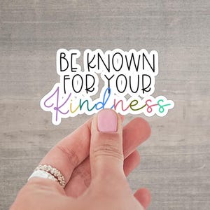 Sea conocido por su pegatina de bondad, pegatina de bondad boho, pegatina inspiradora, pegatina motivacional, pegatina de ser amable, pegatina linda, P007