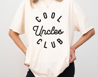 Cool Uncles Club T-Shirt, Funny Uncle Gift Tee, Trendy Family Shirt For Coolest Uncle Ever, Retro Uncle Club Matching Tee, S332