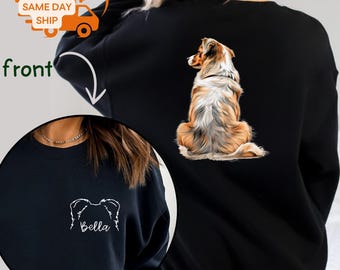 Custom Australian Shepherd Sweatshirt, Personalized Aussie Tee, Aussie Mom Gift, Dog Lover Shirt, Custom Dog Name, Aussie Dog Mama, U225
