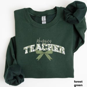 Physik Lehrer Sweatshirt, Strukturiertes Lehrer Rundhalsausschnitt, Süßes Wissenschaftslehrer Geschenk, Schullehrer Shirt, Retro Physik Leben T-Shirt, U557