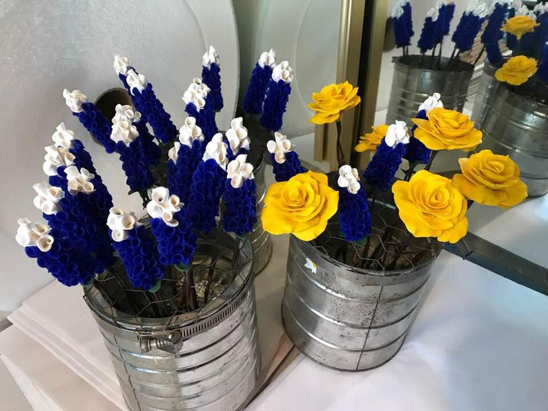 bluebonnet wedding bouquet