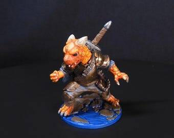 Handbemalte Puck der Abenteurer Harz Statue: 3D Gedruckt Harz Drachen Sammlerstück