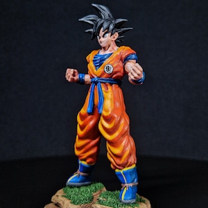 Goku | Dragon Ball | Handgeschilderd | 3D-geprint | Fanart | Verzamelobject | Cadeau | Standbeeld | DnD | Wargamen | RPG