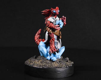 Handbemalte Crystal Princes Resin Statue: 3D Gedrucktes Resin Sammlerstück