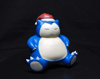Handbemalte Snorlax Resin Statue: 3D Gedrucktes Pokemon Fan Art Sammlerstück