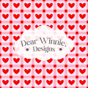 Vichy Love - Basic Seamless Pattern - Fichier PNG à téléchargement numérique