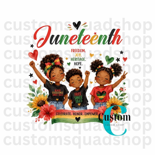 Juneteenth Freedom PNG Digital file