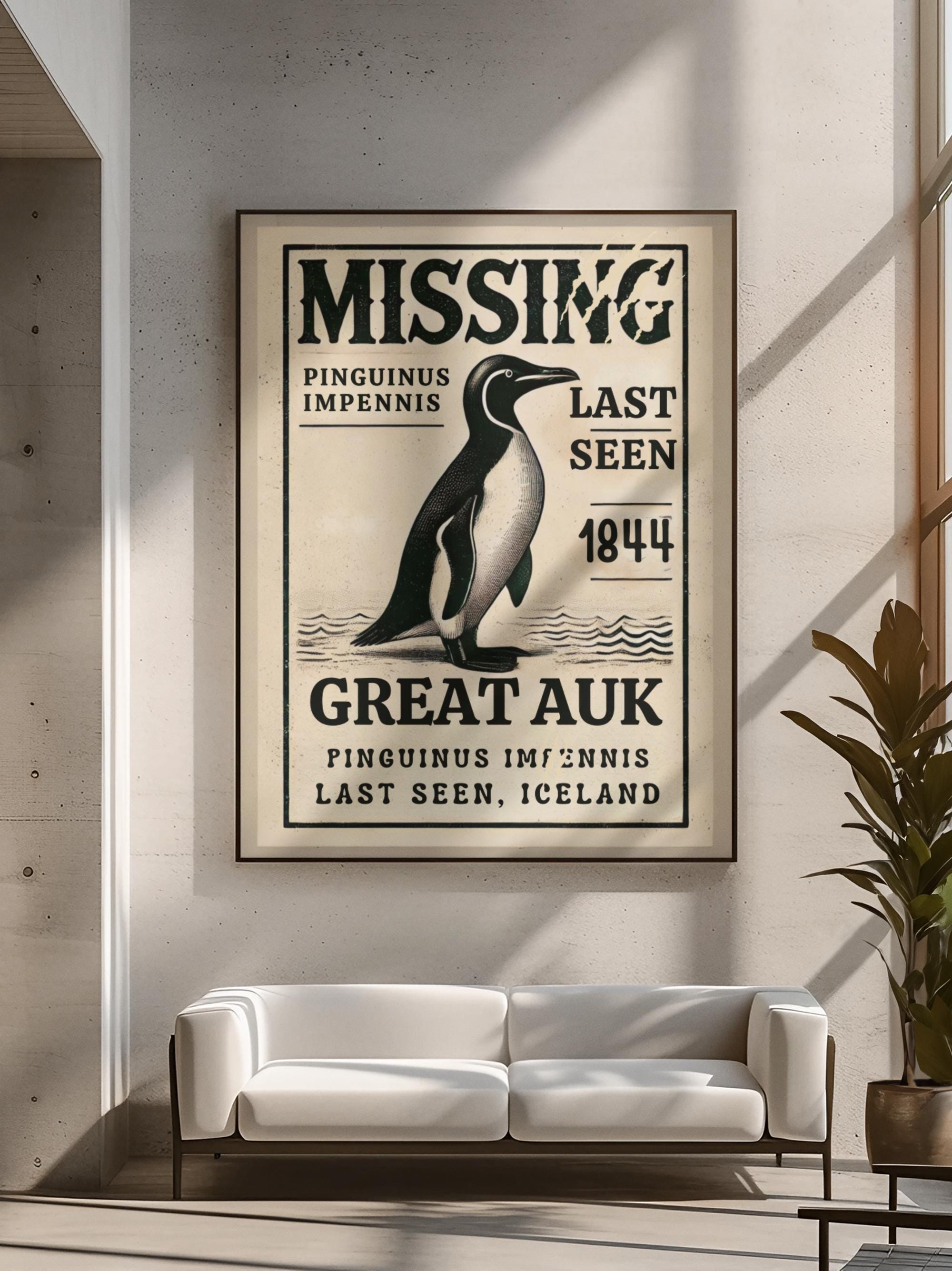 Great Auk Lithograph - Etsy