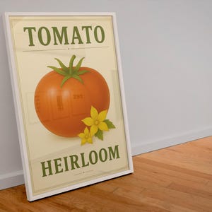 Vintage Tomato Print: Heirloom Botanical Illustration (Digital Download)
