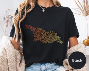 Map of Georgia letters Unisex T-shirt | Georgian design