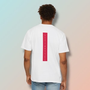 Georgia Stripe T-Shirt – Red Line Minimalist Georgian Tee, Unisex Shirt
