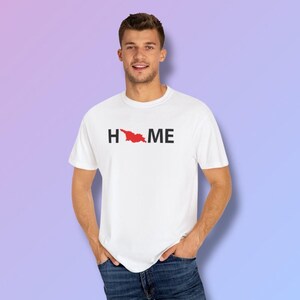 Georgia Home T-Shirt – Minimalist Georgian Tee, Unisex Casual Shirt