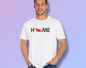 T-shirt Georgia Home – T-shirt géorgien minimaliste, chemise décontractée unisexe