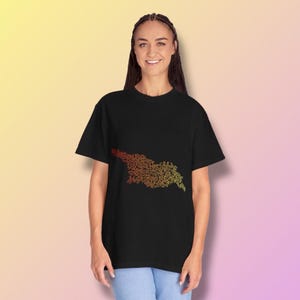 Georgia Map T-Shirt – Georgian Lettering Map Tee, Unisex Cotton Shirt