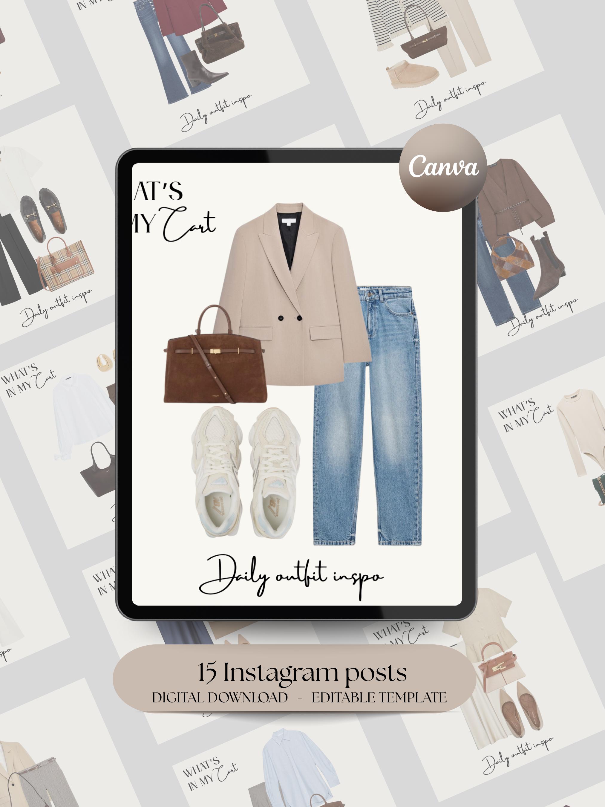 LTK Canva Editable Templates for Fashion Instagram Influencers ...