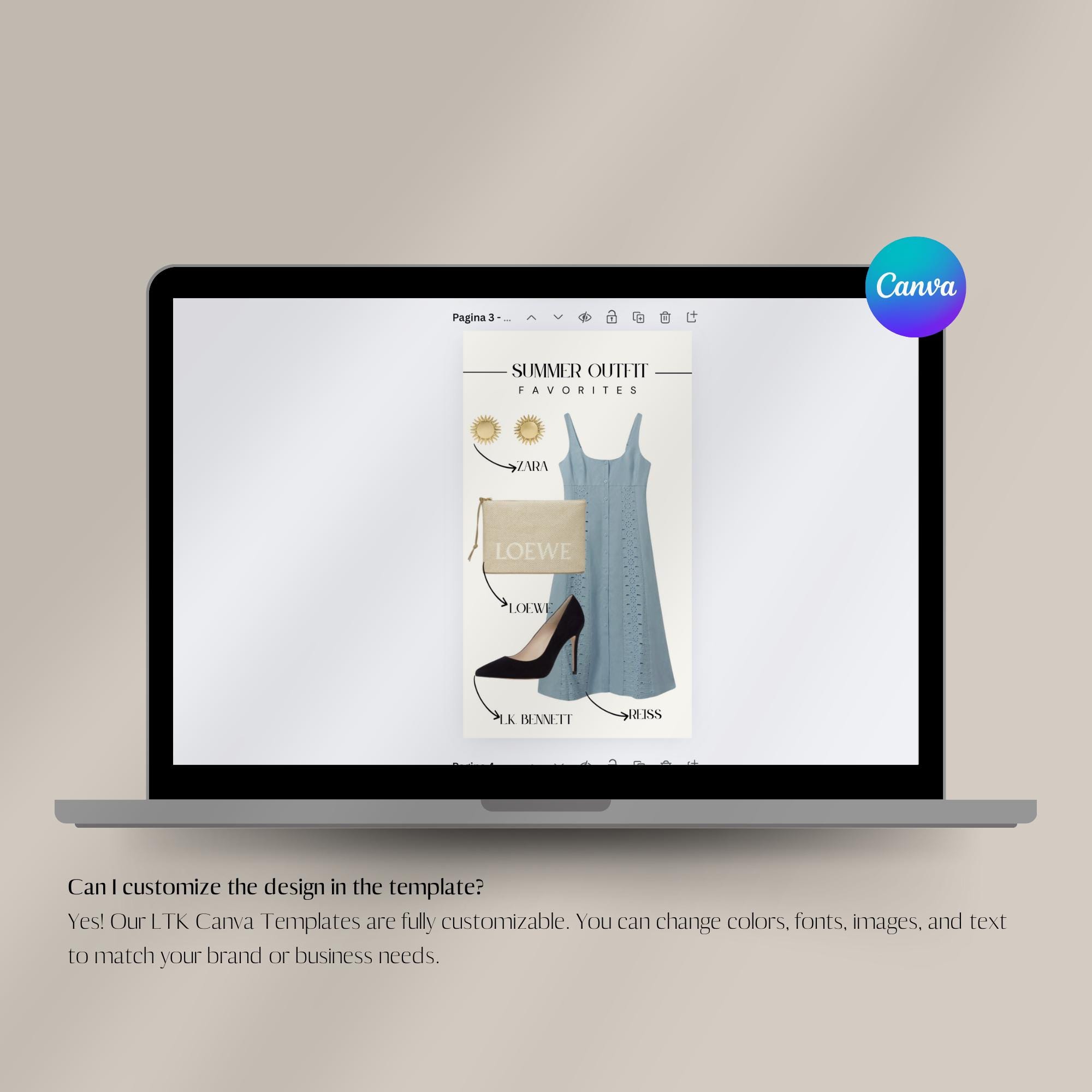 15 LTK Canva Summer Template Bundle Instagram Story Size for Fashion ...