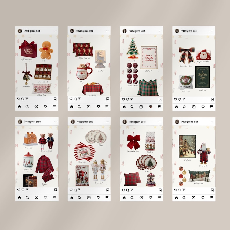 LTK Canva Template Christmas Temu Guide. Editable Instagram Layout for ...