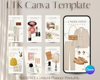 LTK Canva Template for lifestyle influencers & beginner content creators