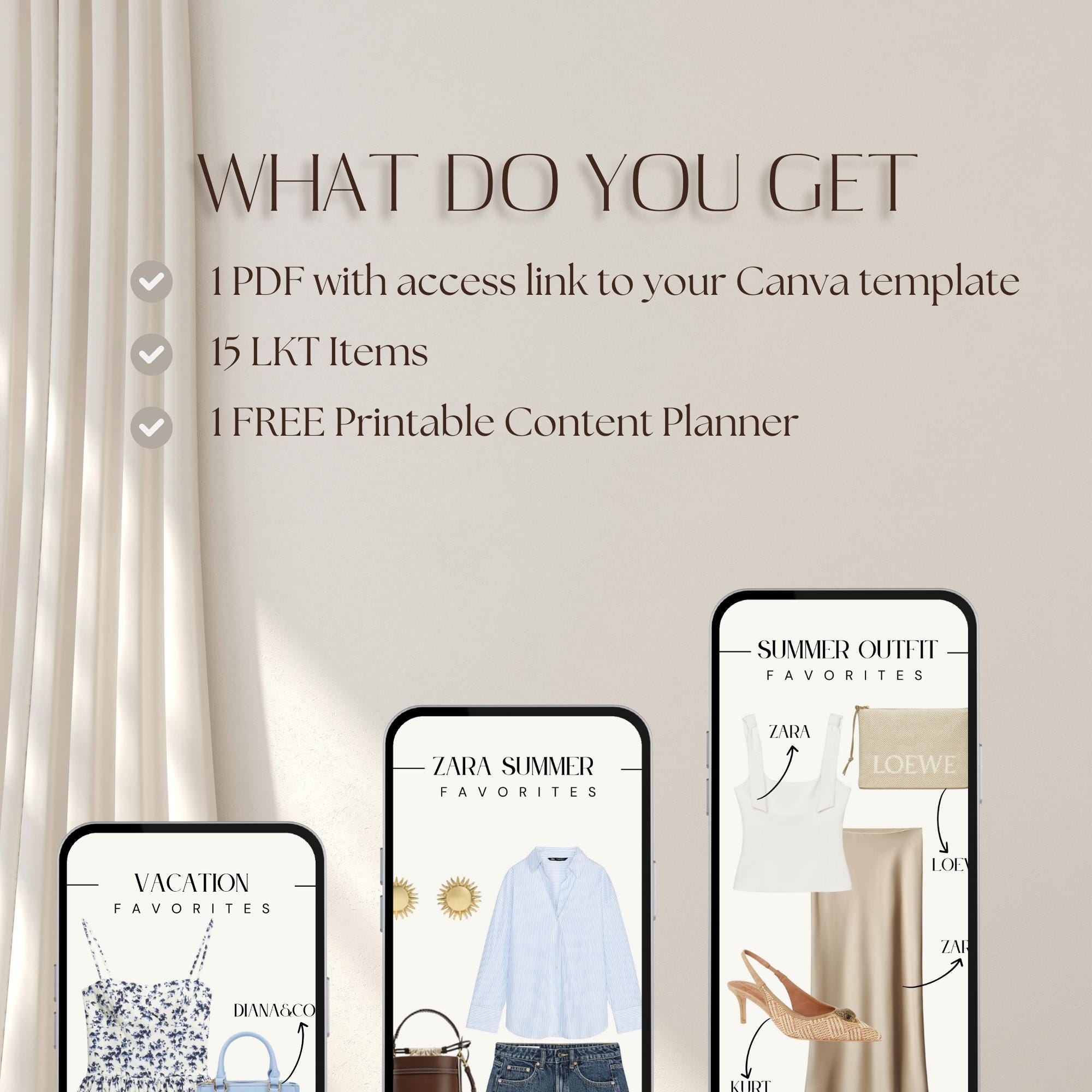 15 LTK Canva Summer Template Bundle Instagram Story Size for Fashion ...