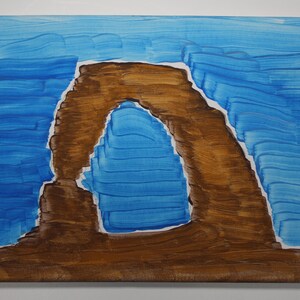 Arches National Park Utah Delicate Arch Hand-painted acrylic desert painting