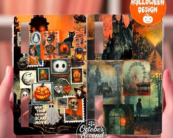 Trick Treat Terror Boox Palma Case Insert | Reversible Vintage Halloween Sleeve Design