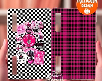 Hot Pink Horror Boox Palma Case Insert | Reversible Halloween Horror Book Lover Sleeve Design
