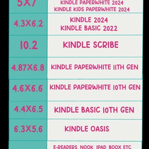 Reversible Kindle Case Insert, Purple Checker Bookish Raccoon & Happy Face Clover image 6